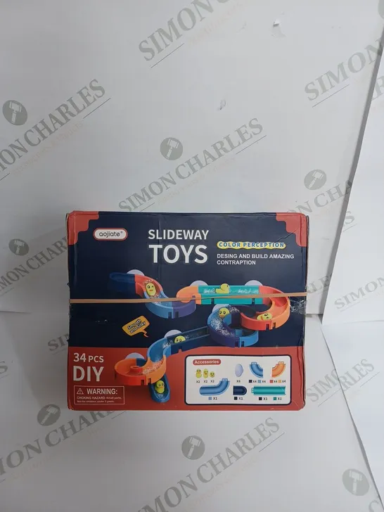 AOJIATE SLIDEWAY TOYS 34 PEICE DIY 