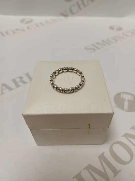 PANDORA SILVER CHAIN RING