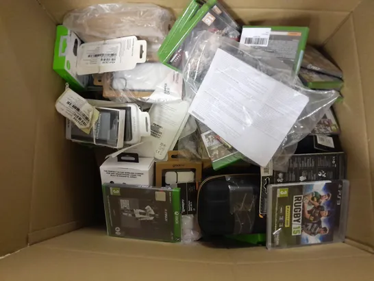 APPROXIMATELY 50 ASSORTED ELECTRICAL ITEMS TO INCLUDE PHONE CASES, XBOX GAMES (XBOX ONE & SERIES X), TURTLE BEACH HEADSET, ETC