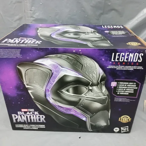 BOXED AND SEALED MARVEL STUDIOS BLACK PANTHER ELECTRONIC HELMET