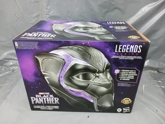 BOXED AND SEALED MARVEL STUDIOS BLACK PANTHER ELECTRONIC HELMET