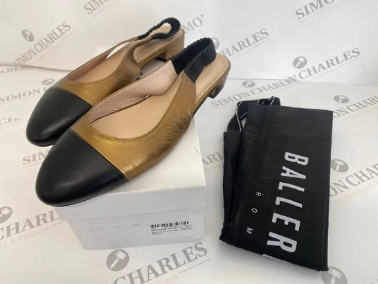 BOXED PAIR OF BALLARETTE ROMA SHOES SIZE 40