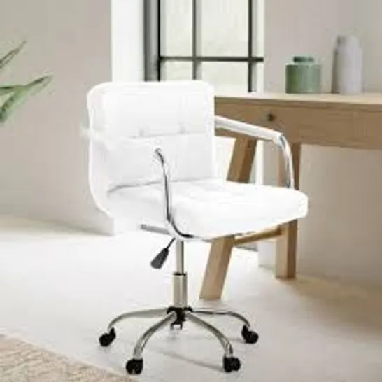 BOXED NEO CUBE OFFICE SWIVEL CHAIR - WHITE (1 BOX)