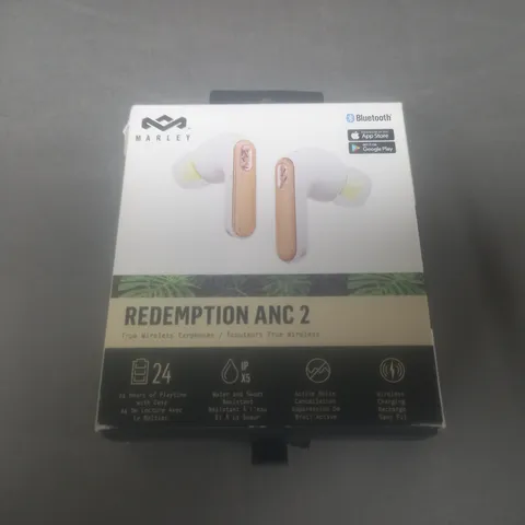 BOXED HOUSE OF MARLEY REDEMPTION ANC 2 TRUE WIRELESS BLUETOOTH EARPHONES