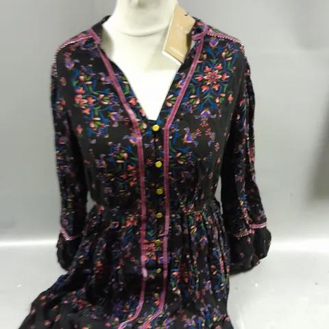 MONSOON FLORAL PATTERN OCCASSIONAL DRESS SIZE M