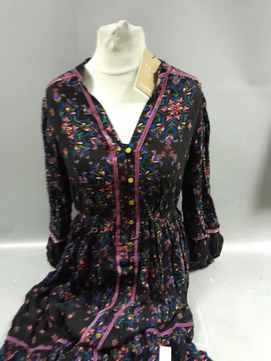 MONSOON FLORAL PATTERN OCCASSIONAL DRESS SIZE M