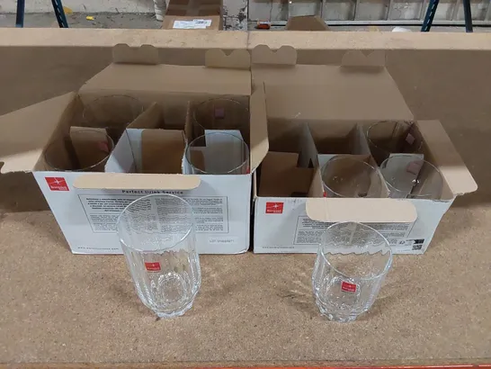 BOXED FLORIAN GLASSWARE 9PCS SET (1 BOX)