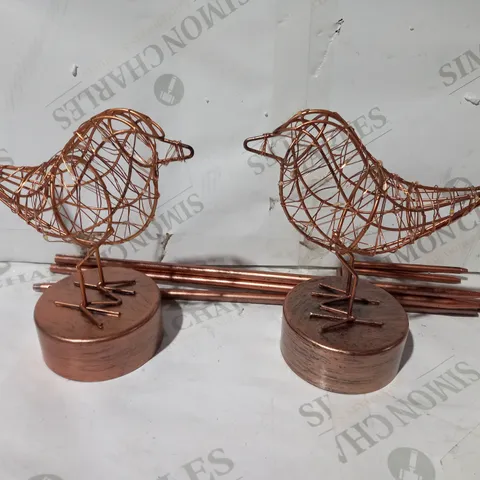 LUXFORM SET OF 2 BATTERY OPERATED LED BIRDS WITH DETACHABLE STAKES