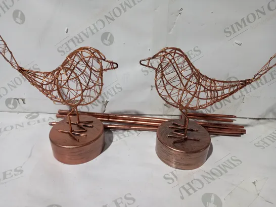 LUXFORM SET OF 2 BATTERY OPERATED LED BIRDS WITH DETACHABLE STAKES