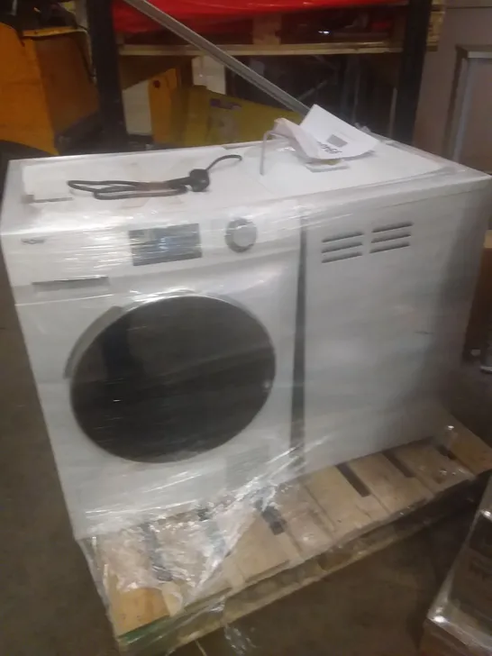 HAIER FREESTANDING HEAT PUMP TUMBLE DRYER WHITE AND HOTPOINT H1 D80W UK FREESTANDING VENTED DRYER