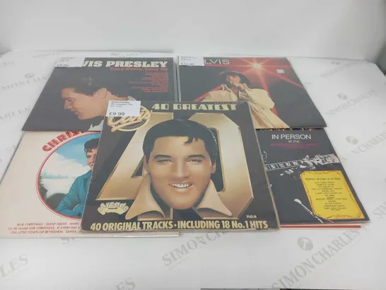 ELVIS PRESLEY VINYL RECORD COLLECTION. APPROXIMATELY 42 VINYL LPS AND BOX SETS.  AN IMPRESSIVE COLLECTION.