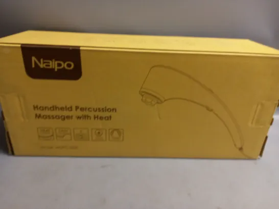 BOXED NAIPO HANDHELD PERCUSSION BODY MASSAGER WITH HEAT MGPC-5000