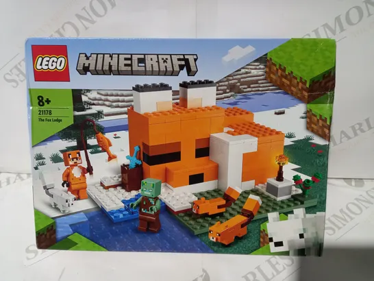 BOXED LEGO MINECRAFT 21178 THE FOX LODGE RRP £17.99