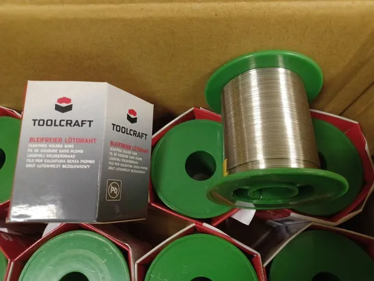 LOT OF 12 ROLLS OF TOOLCRAFT LEAD FREE SOLDER WIRE 