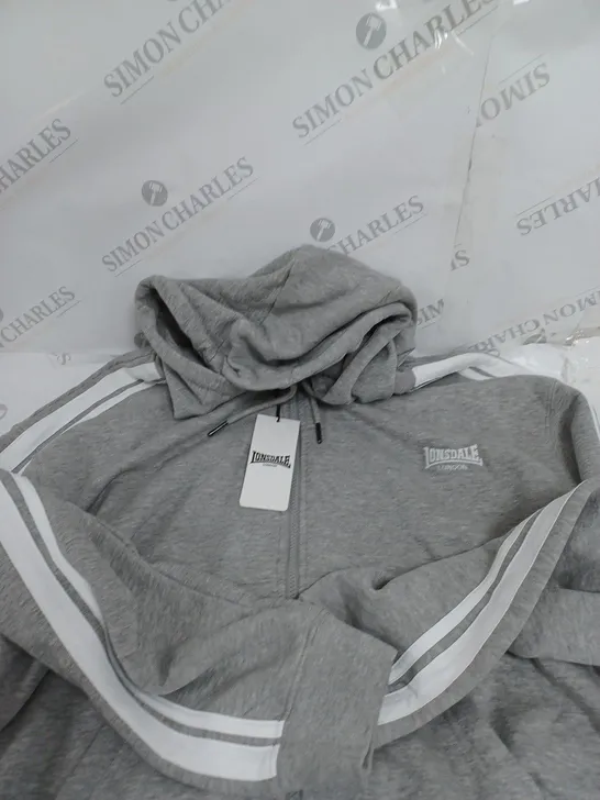 LONSDALE HOODED JACKET IN GREY - 16