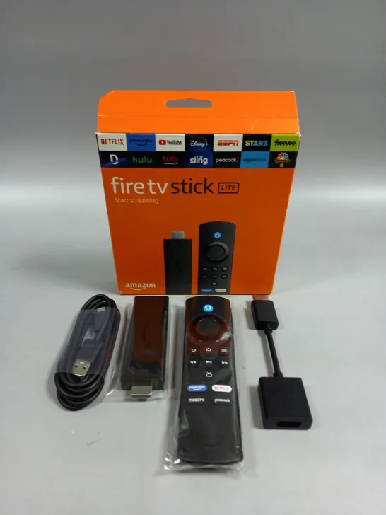 BOXED AMAZON FIRE TV STICK LITE 