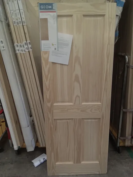 GEOM 4 PANEL CLEAR PINE INTERNAL DOOR 1981×762MM