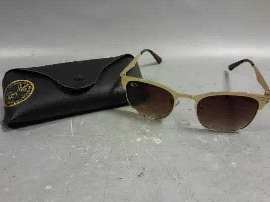 RAY-BAN RB3538 GOLD COLOUR FRAME SUNGLASSES 