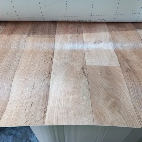 TWO ROLLS OF TARKETT WOOD EFFECT VINYL FLOORING APPROXIMATELY 2M 