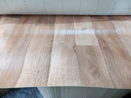 TWO ROLLS OF TARKETT WOOD EFFECT VINYL FLOORING APPROXIMATELY 2M 