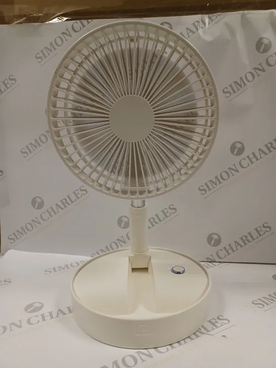 BOXED UNBRANDED WHITE FOLDING PORTABLE FAN