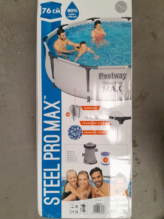 BOXED BESTWAY 10FT STEEL PRO MAX POOL - COLLECTION ONLY RRP £169