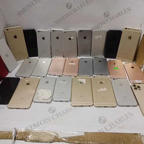 LARGE QUANTITY OF APPLE HARD SHELL CASES FOR VARYING MODELS OF PHONES