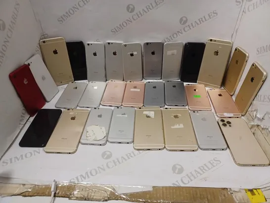 LARGE QUANTITY OF APPLE HARD SHELL CASES FOR VARYING MODELS OF PHONES