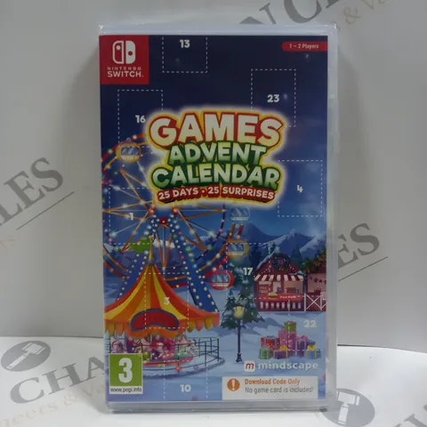 SEALED GAMES ADVENT CALENDAR FOR NINTENDO SWITCH 