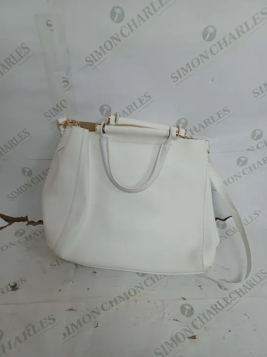 RUSSELL & BROMLEY WHITE SHORT STRAP BAG