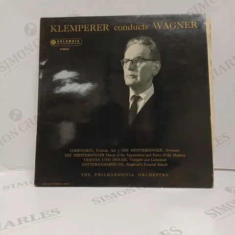 KLEMPERER CONDUCTS WAGNER THE PHILHARMONIA ORCHESTRA VINYL. 