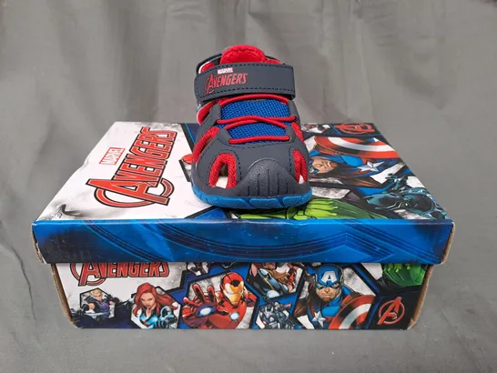 BOXED PAIR OF MARVEL AVENGERS SANDALS FOR KIDS IN MULTICOLOUR UK SIZE 8