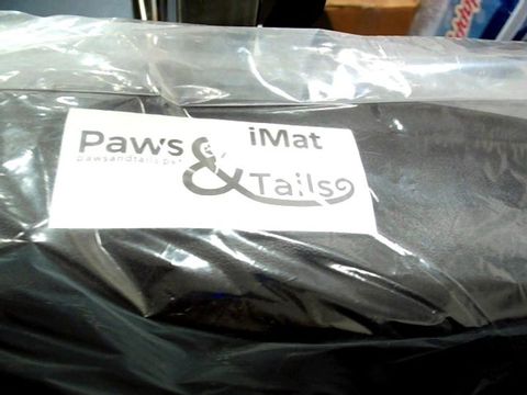 PAWS & TAILS BLACK iMAT PET BED 70 x 90cm