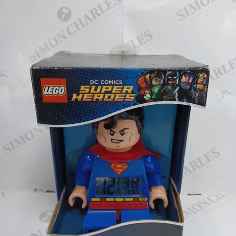 BOXED LEGO DC COMICS SUPER HEROS -  SUPERMAN ALARM CLOCK