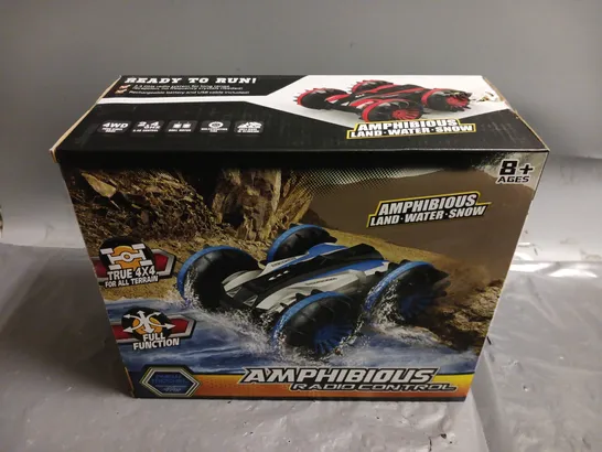 BOXED AMPHIBIOUS RADIO CONTROL CAR IN BLUE (G03060R)