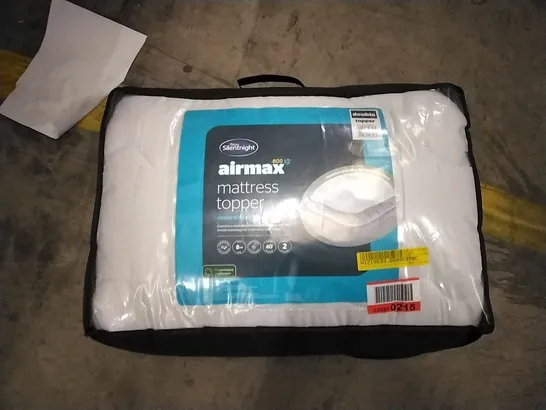 BAGGED SILENTNIGHT AIRMAX 800 MATTRESS TOPPER - SIZE DOUBLE