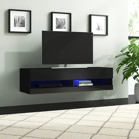 BOXED RUGGLES TV STAND - BLACK