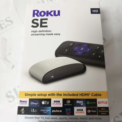 BOXED ROKU SE STREAMING PLAYER 