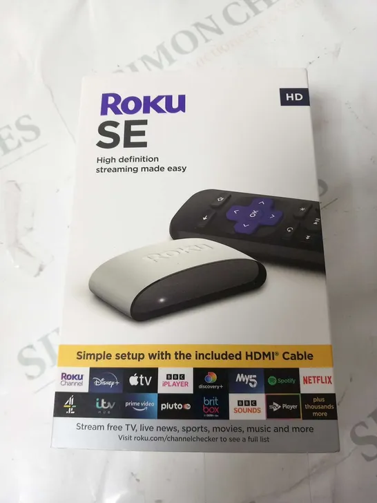 BOXED ROKU SE STREAMING PLAYER 