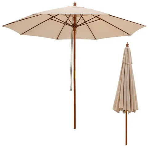 BOXED COSTWAY 2.83M GARDEN PARASOL WITH 3 GEAR POSITION