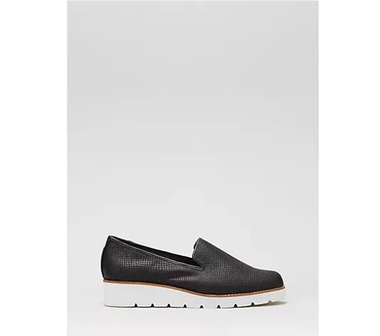 DUNE LONDON GILLIARD FLATFORM SLIPPER CUT LOAFER- SIZE 5