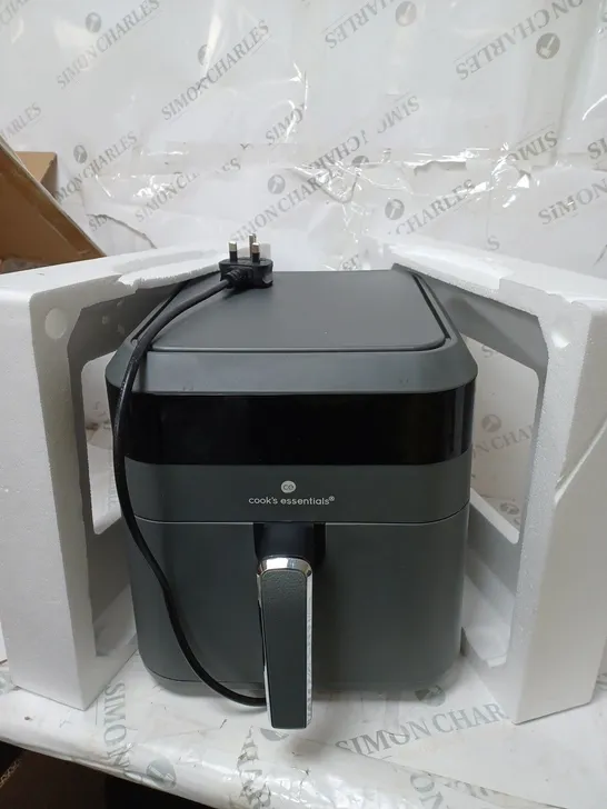 COOK'S ESSENTIALS 5.8L AIR FRYER IN SLATE GREY