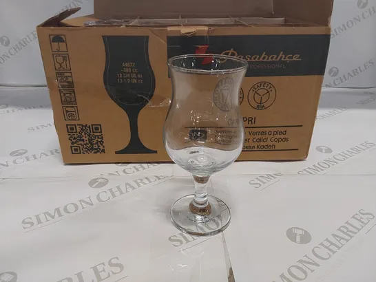 BOX OF 12x PASABAHCE HURRICANE GLASSES 