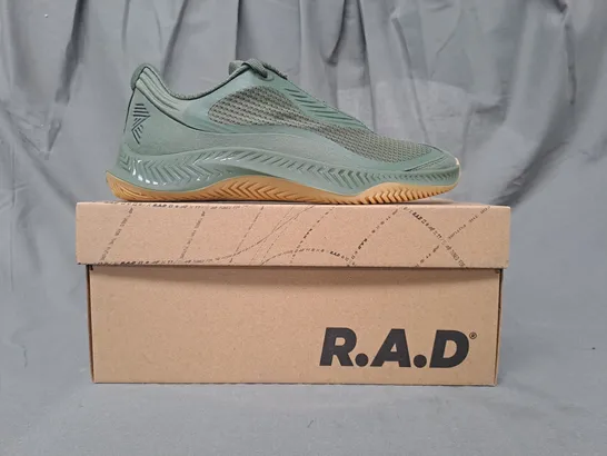 BOXED PAIR OF R.A.D ONE SHOES IN GREEN UK SIZE 6