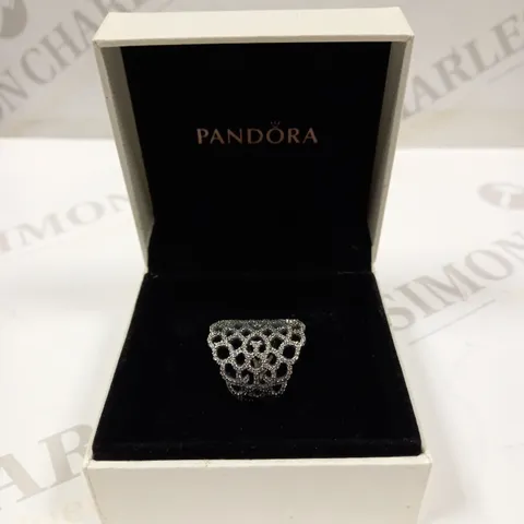 PANDORA SILVER EFFECT RING 