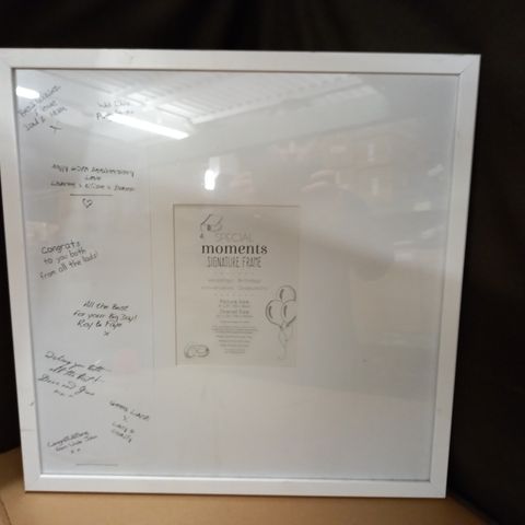 SPECIAL MOMENTS WHITE SIGNATURE FRAME - 50X50CM