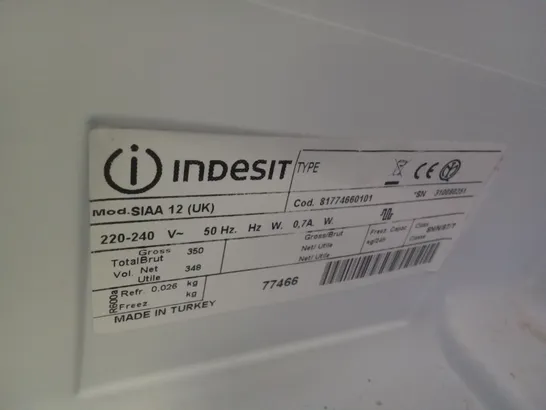 INDESIT SIAA 12 UPRIGHT FRIDGE