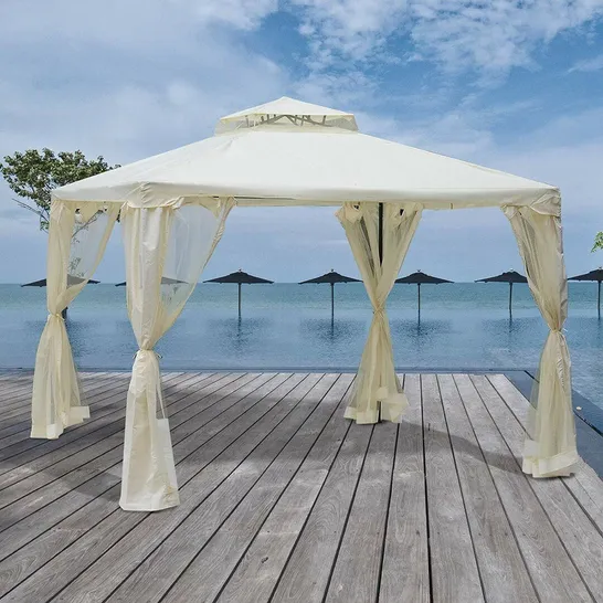 BOXED ZAUBAR METAL PATIO GAZEBO