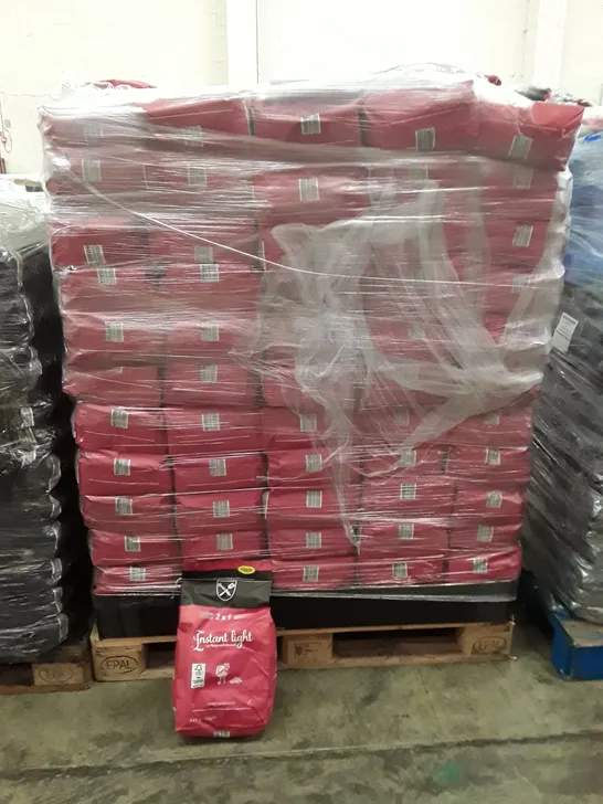 PALLET OF APPROXIMATELY 140 BAGS OF INSTANT LIGHT LUMPWOOD CHARCOAL 