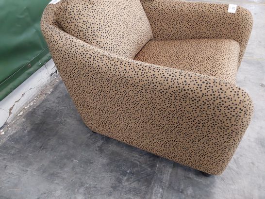 QUALITY BRITISH DESIGNER LOUNGE Co. LORRIE GEORGE OCCASIONAL CHAIR WILTON WILD SPOT FABRIC 